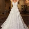 Dresses * | Cinderella Divine A1102W Spaghetti Strap Wedding Gown Online Store French White