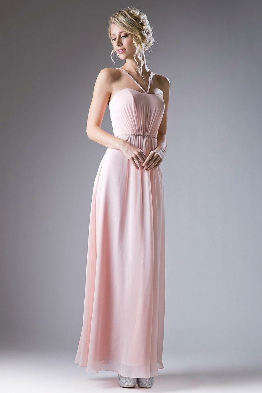 Dresses * | Cinderella Divine Ch529 Formal Long Dress Bridesmaid Online Sales