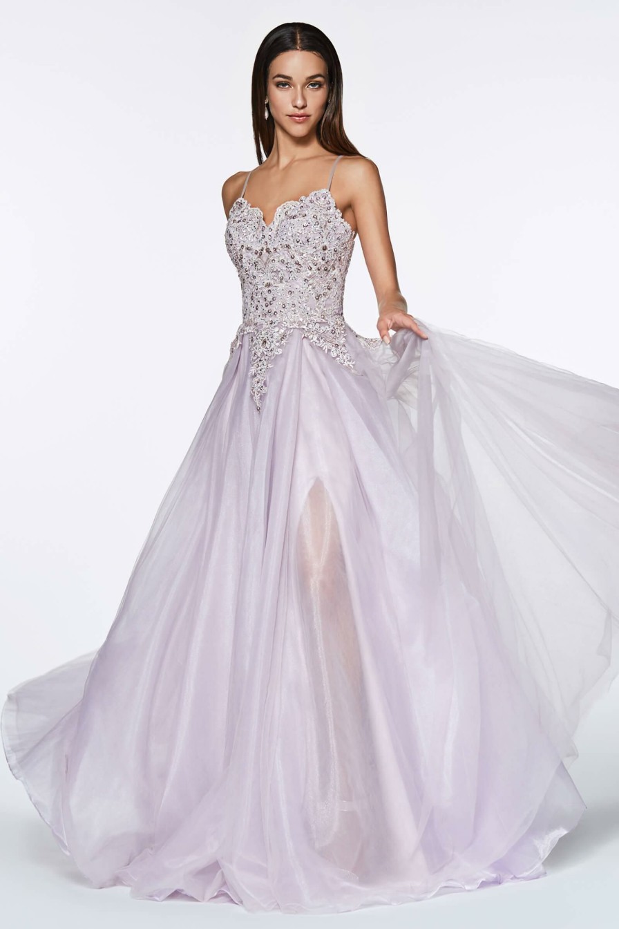 Dresses * | Cinderella Divine Kv1037 Long Prom Dress Formal Ball Gown Outlet Sale