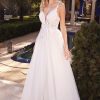 Dresses * | Cinderella Divine Cb072W Layered A-Line Tulle Bridal Gown Large Choice Off White