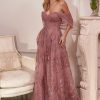 Dresses * | Cinderella Divine Oc008 Off Shoulder Long Formal Dress Sale Crazy Deals