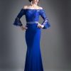 Dresses * | Cinderella Divine Cd71241 Prom Long Formal Dress Sale Closeout Sale Burgundy