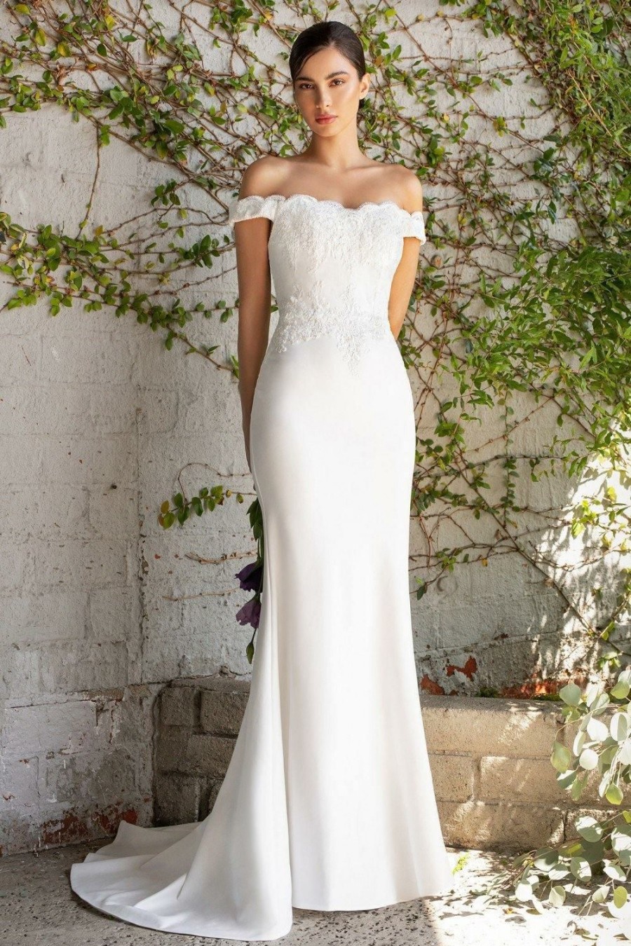 Dresses * | Cinderella Divine Ch238W Formal Long Bridal Gown Sale Hot Sale Off White