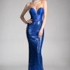 Dresses * | Cinderella Divine Js0407 Long Sequins Bodice Evening Prom Formal Dress Store