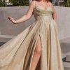 Dresses * | Cinderella Divine Cd252C Spaghetti Strap Prom Dress Best Quality