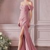 Dresses * | Cinderella Divine Kv1057 Formal Long Off Shoulder Prom Dress Sale New Arrivals