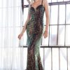 Dresses * | Cinderella Divine Ch209 Long Formal Spaghetti Straps Homecoming Dress Attractive