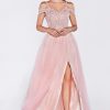 Dresses * | Cinderella Divine Cd0138 Prom Long Dress Off Shoulder Evening Gown Latest