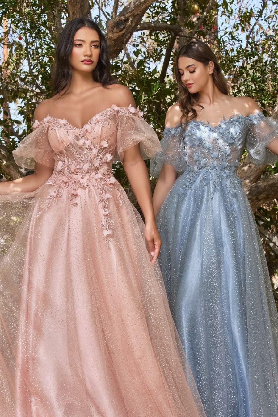 Dresses * | Cinderella Divine Cd0197 Off Shoulder Long Formal Gown New Threads