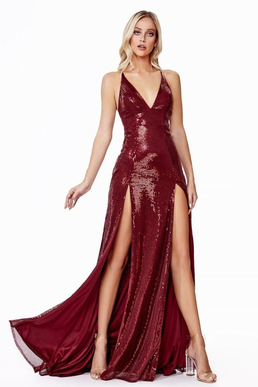 Dresses * | Cinderella Divine Cd915 Sexy Formal Long Prom Dress Exclusive