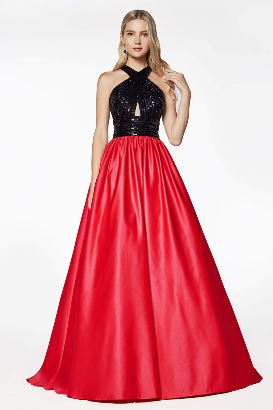 Dresses * | Cinderella Divine J0234 Long Prom Gown Formal Evening Dress Wholesale Hot Pink