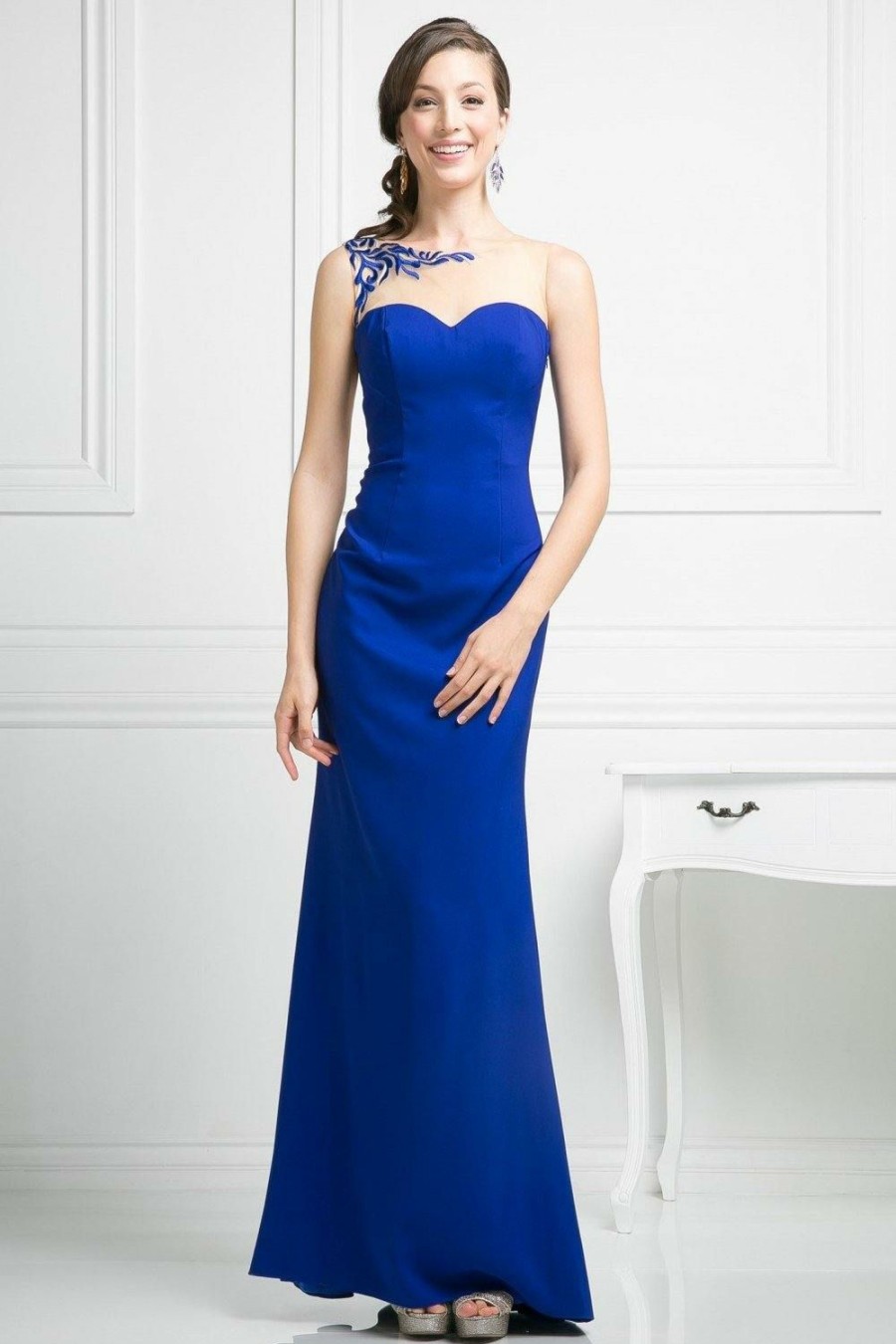 Dresses * | Cinderella Divine Cf525 Formal Long Fitted Dress Premium