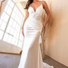 Dresses * | Cinderella Divine Ch236W Long Mermaid Style Wedding Dress Best Price Off White