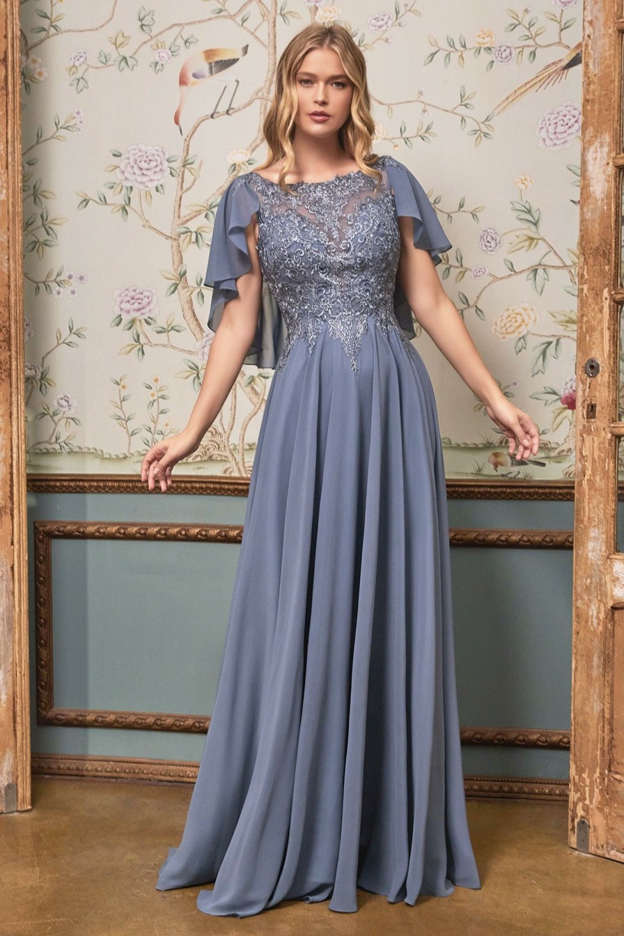 Dresses * | Cinderella Divine Ht101 Flowy Formal Long Plus Size Dress Online Store