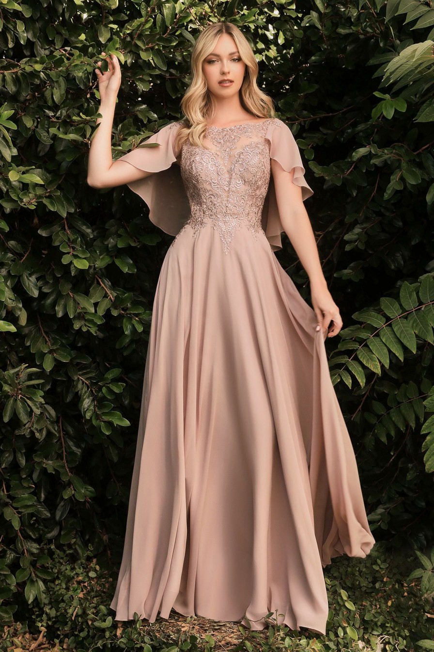 Dresses * | Cinderella Divine Ht101 Flowy Formal Long Plus Size Dress Online Store