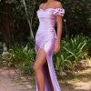 Dresses * | Cinderella Divine Kv1056 Long Off Shoulder Sexy Prom Dress Exclusive