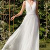 Dresses * | Cinderella Divine Ut261 Long White Wedding Dress Shop Off White