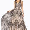 Dresses * | Cinderella Divine Oc004 Long Sleeveless Prom Dress Sale Crazy Deals Champagne