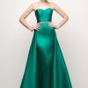 Dresses * | Cinderella Divine Ut253 Prom Long Strapless Sweetheart Mikado Ball Gown Classical