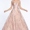 Dresses * | Cinderella Divine Kc891 Prom Long Dress Formal Evening Gown Bestsellers Mauve