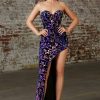 Dresses * | Cinderella Divine Cd206 Sexy Long Prom Dress Sale Online Ultraviolet