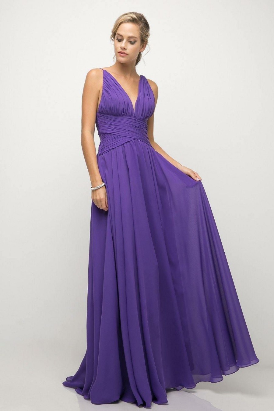 Dresses * | Cinderella Divine Uf295 Long Formal Dress Bridesmaid Sale High Quality