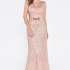 Dresses * | Cinderella Divine Cd1420 Formal Long Fitted Dress Outlet