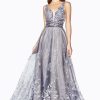 Dresses * | Cinderella Divine Cd75 Long Formal Sleeveless Evening Prom Dress Clearance Midnight