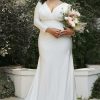 Dresses * | Cinderella Divine Cd0169C Long Curve Formal Plus Size Wedding Dress Original Off White