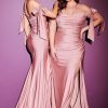 Dresses * | Cinderella Divine Cd943 Off Shoulder Formal Prom Long Dress New Arrivals