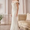 Dresses * | Cinderella Divine Cd929 Long Formal Wedding Dress Sale Online Sales Off White