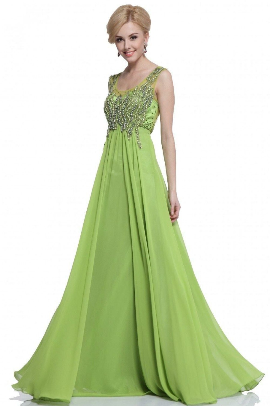 Dresses * | Cinderella Divine J733 Formal Long Prom Dress Lower Prices Green